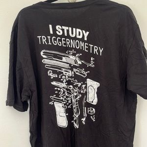 Black 2nd Amendment Tshirt I Study Trigernometry
